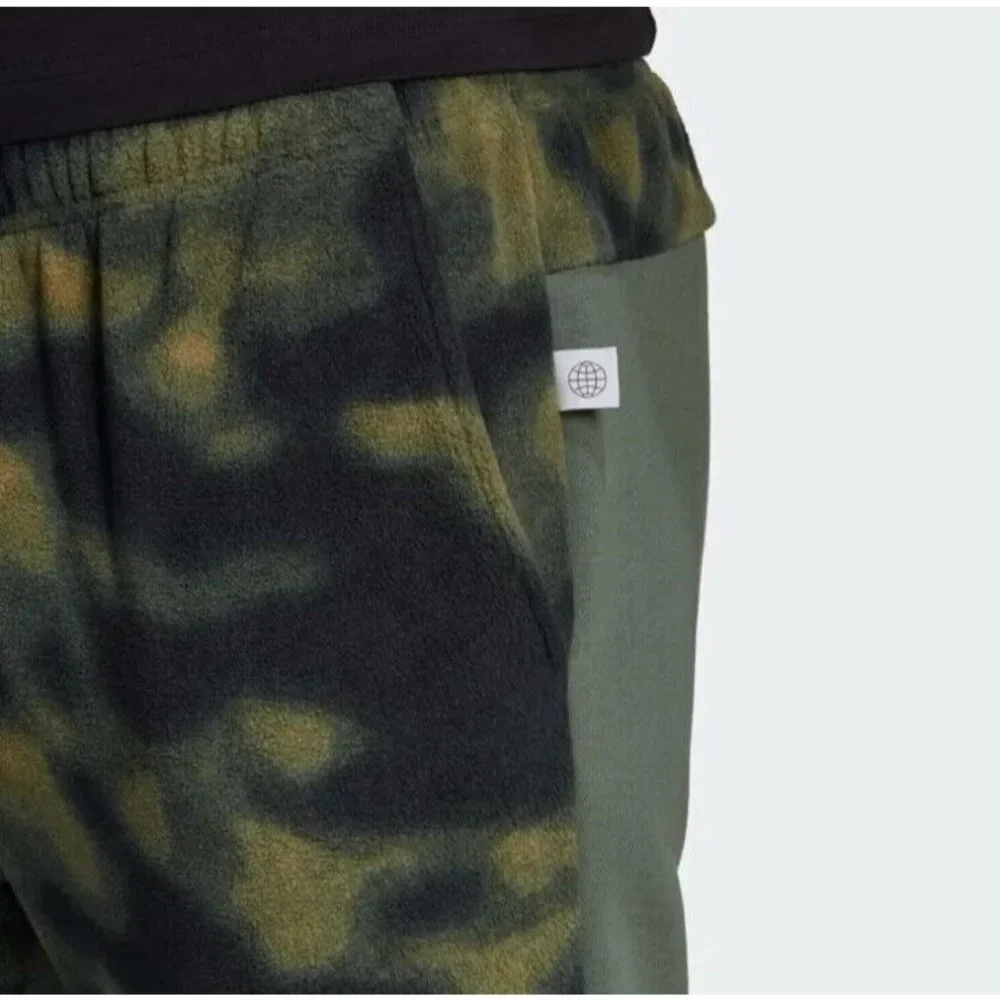 adidas Pants Joggers Men's Sportswear Polar Fleece Nature Print HS3256 size‎ M